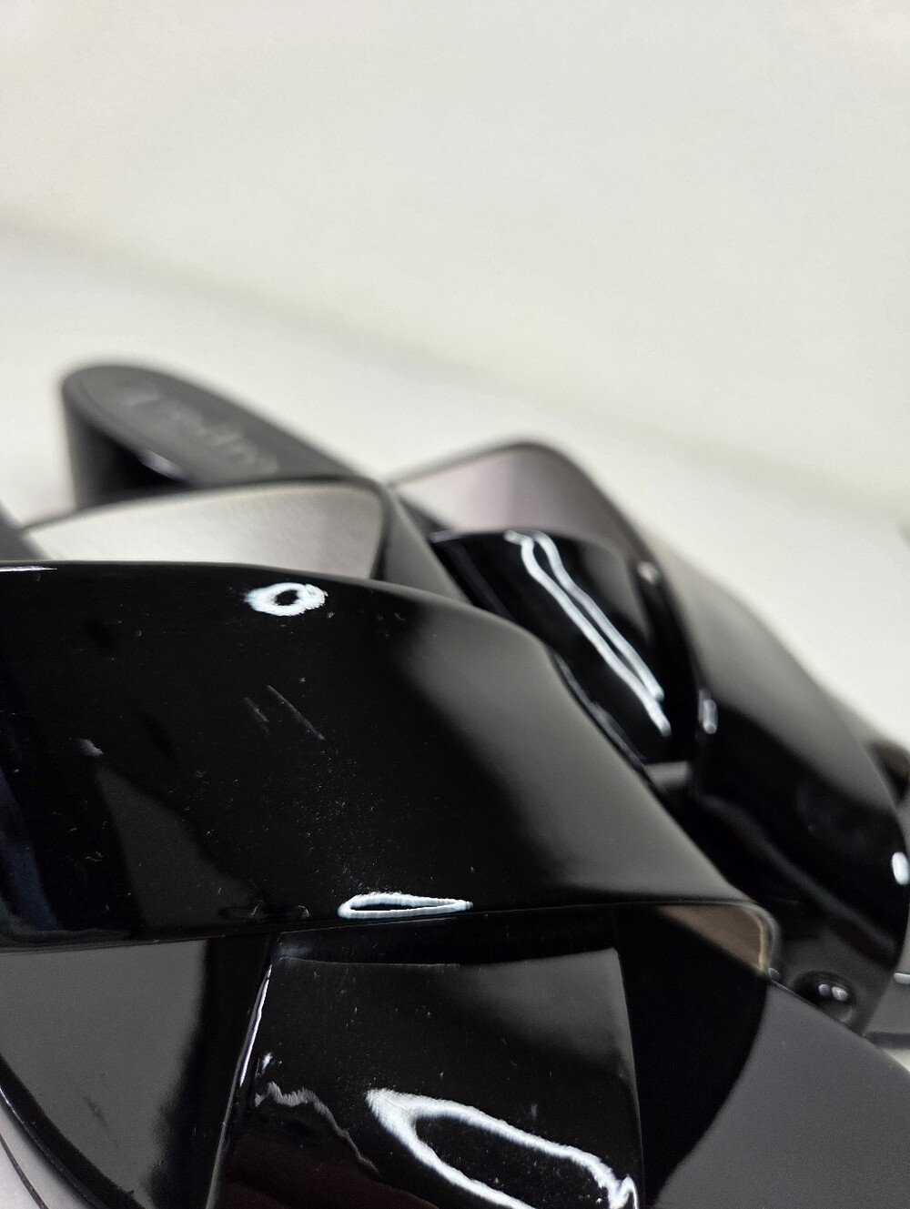 Pedro Garcia Black Patent Slide Sandals - Picture 14 of 16